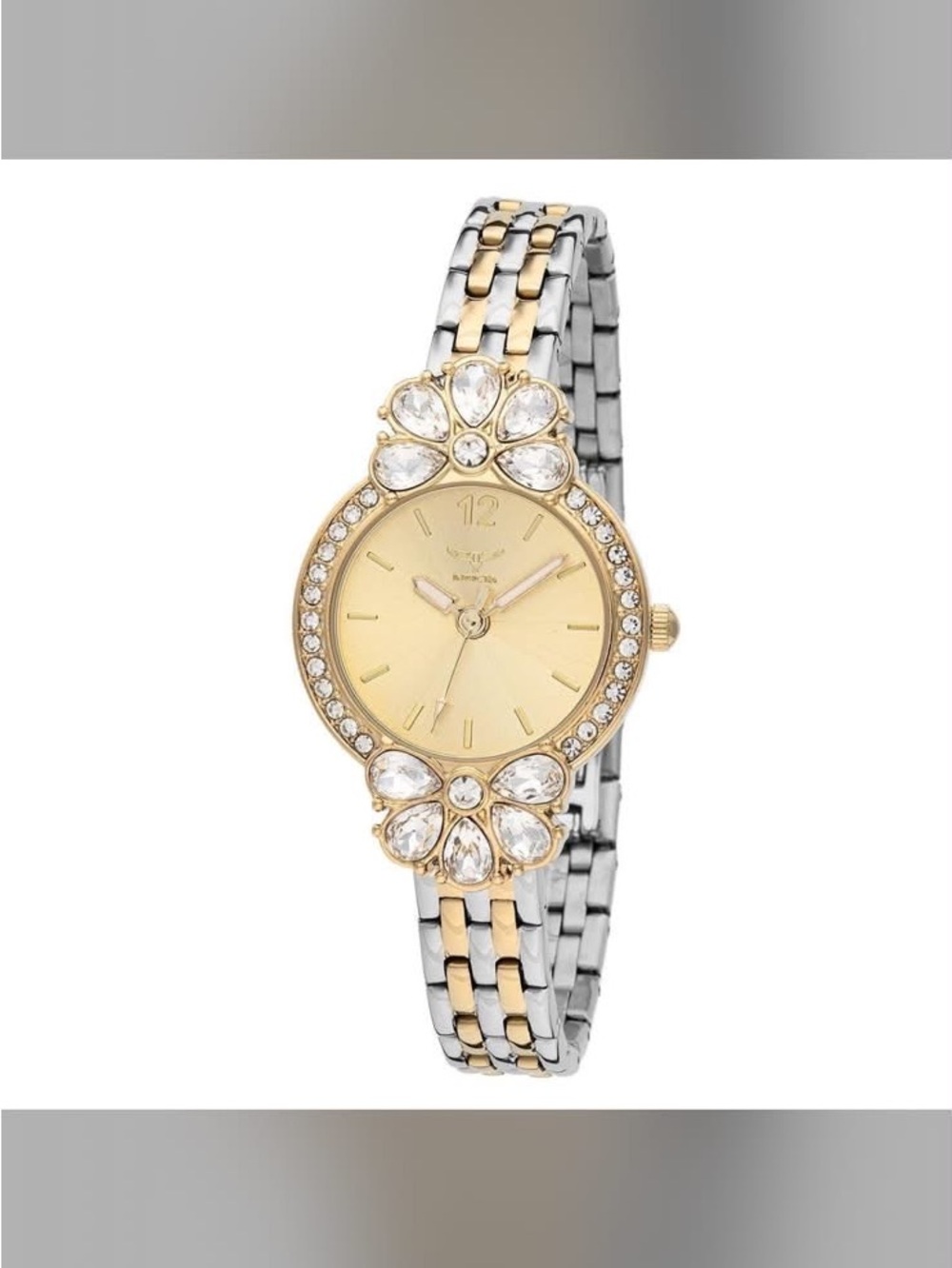 Invicta Wildflower Silver / Rose Gold and Silver Crystal Dial Women's Watch